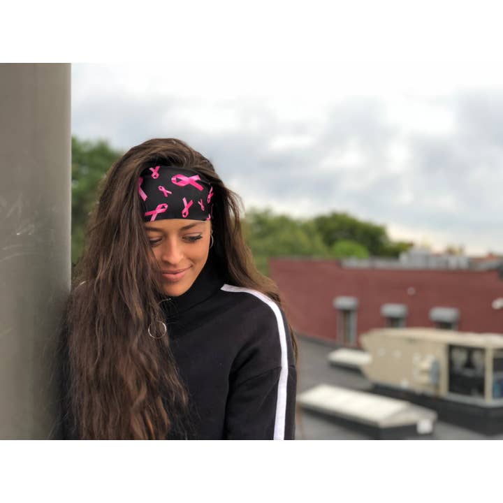 MandaBees Headbands - Venta al por mayor Cinta de pelo para yoga - Cintas rosas: diadema de yoga benéfica