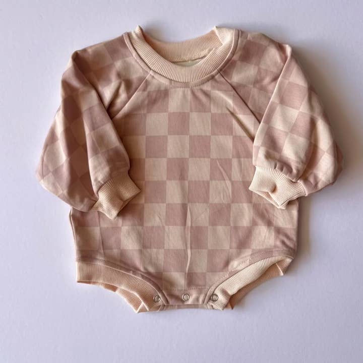 French Terry-romper | GERUIT voor wholesale door Modern Roots Kids Co.