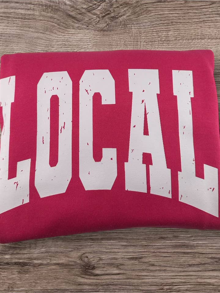 Boonedock Boutique Wholesale - Wholesale Graphic Sweatshirt - Women's - Local Sweatshirt - Pink
