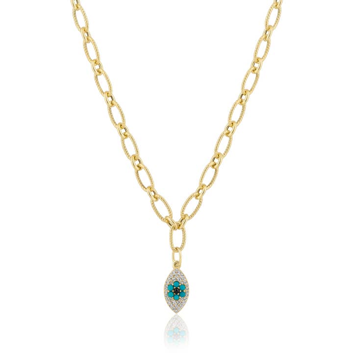 evil eye | verdrehte Kette für den Großhandel von Ela Rae Jewelry Llc.