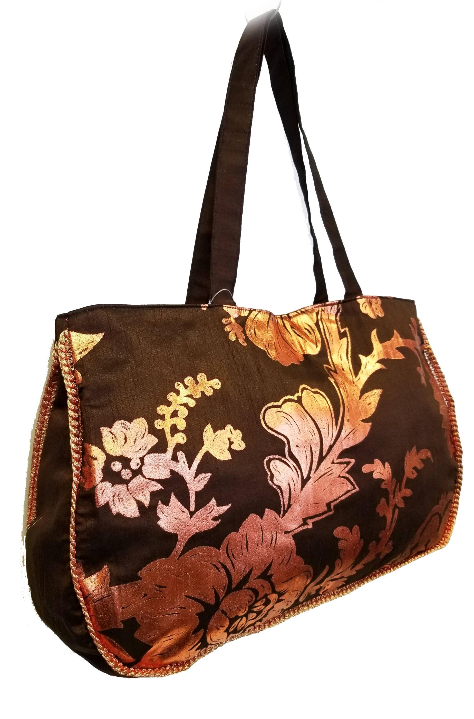 Ricki designs - Wholesale Tote Bag - Women's - FALL FABRIC COPPER FOIL #6105 F1