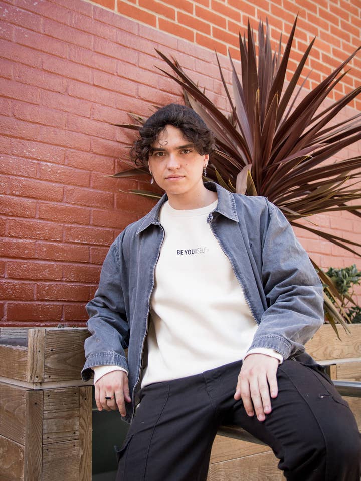 Organic Cotton Sweatshirt - Natural Raw - Be You Essential for wholesale by Dastaar Clothing Limited