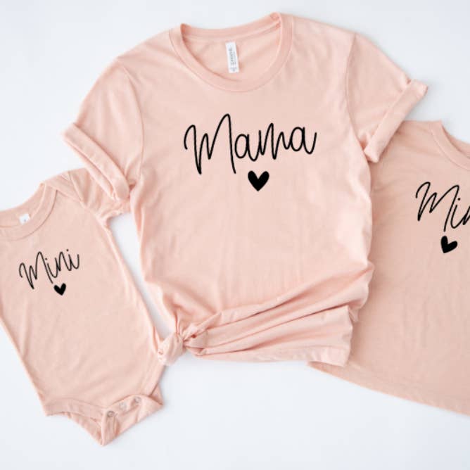 Body Mama & Mini-Shirts, bébé/tout-petit, jeune, adulte pour la vente par BB Subs and Screens