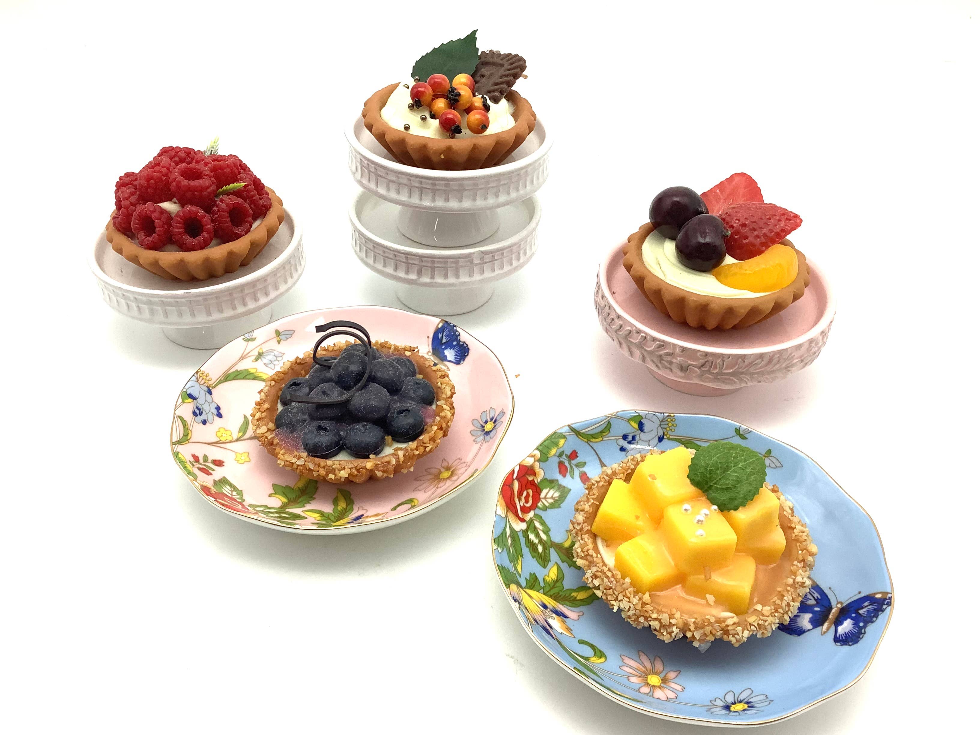 All Little Cute Things - Wholesale Decorative Tabletop Object - Tea Room Bakery Decor Display Photo Props Faux Tart Pies6