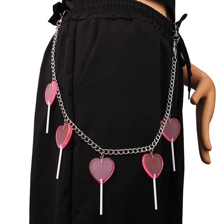 COLORED LOLLIPOP PENDANT PANTS CHAIN_CWMM0683 for wholesale by ACCITY