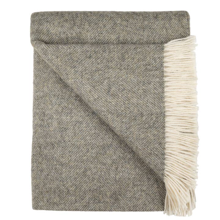 Prince of Scots - Wholesale Throw blanket - Southampton Home Shetland Lambswool Herringbone Throw