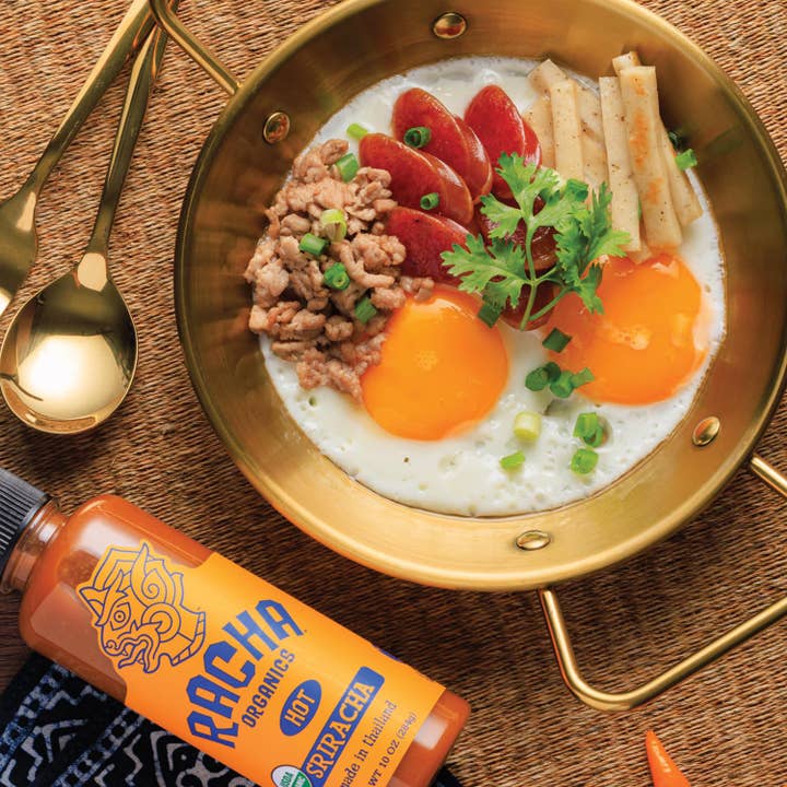 Racha Organics - Wholesale Hot Sauce - Organic Medium (ORANGE) Sriracha Sauce