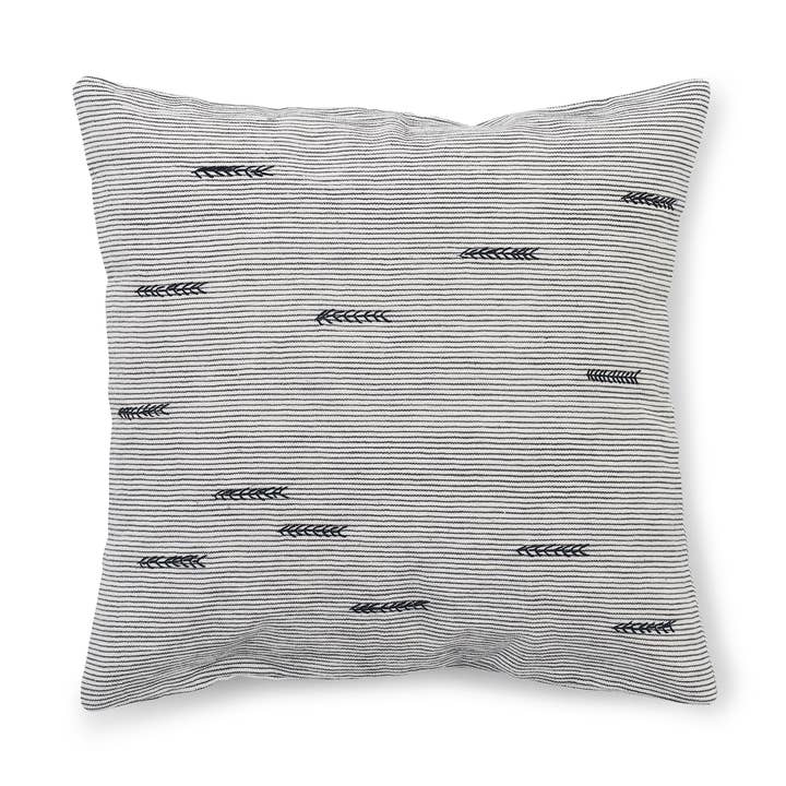 Feathers Hand Embroidered Cushion for wholesale by Stitch by Stitch