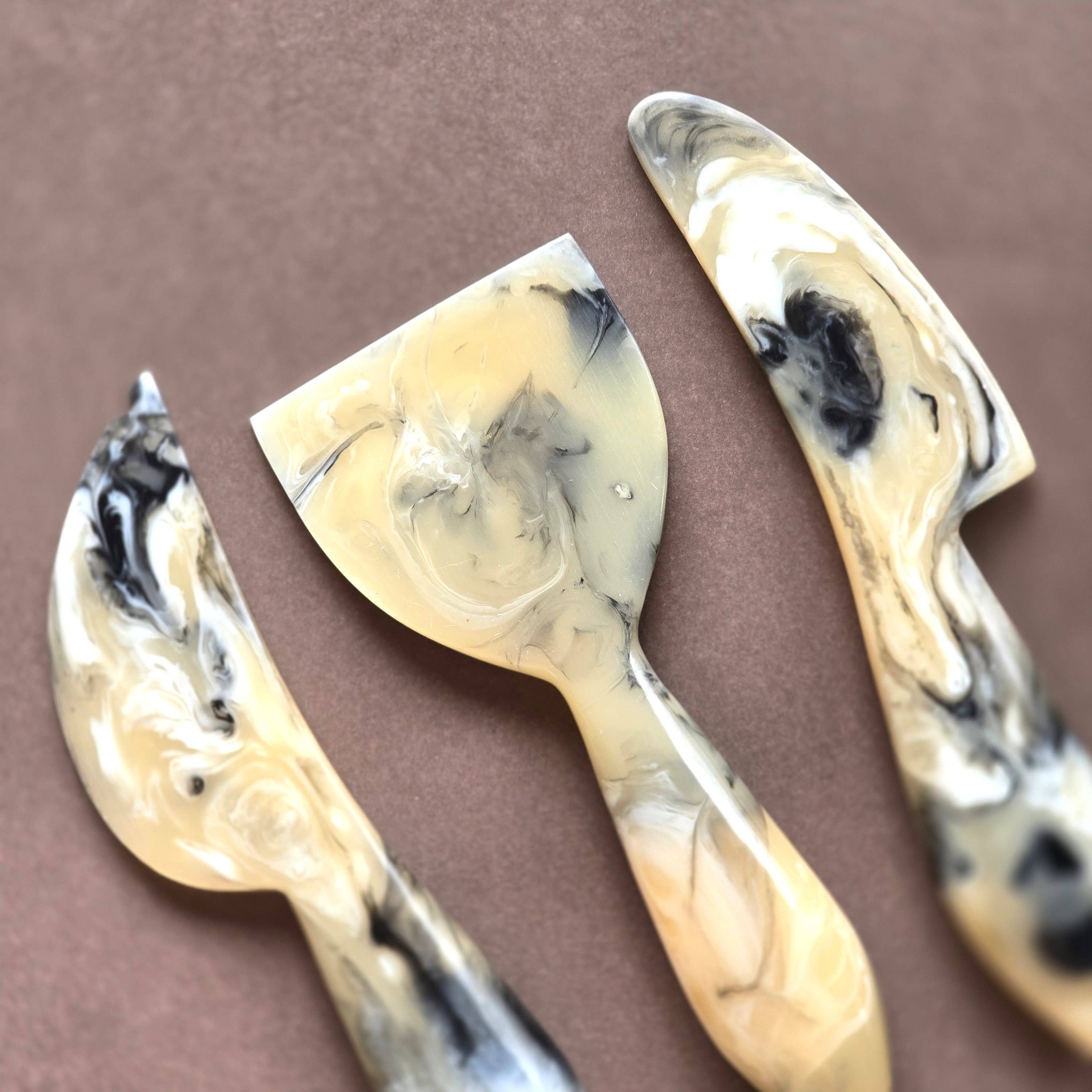 Gibb & Daan – Faca para queijo por atacado – Conjunto de Facas de Queijo de 3 Peças - Ferramentas de Charcutaria em Resina20