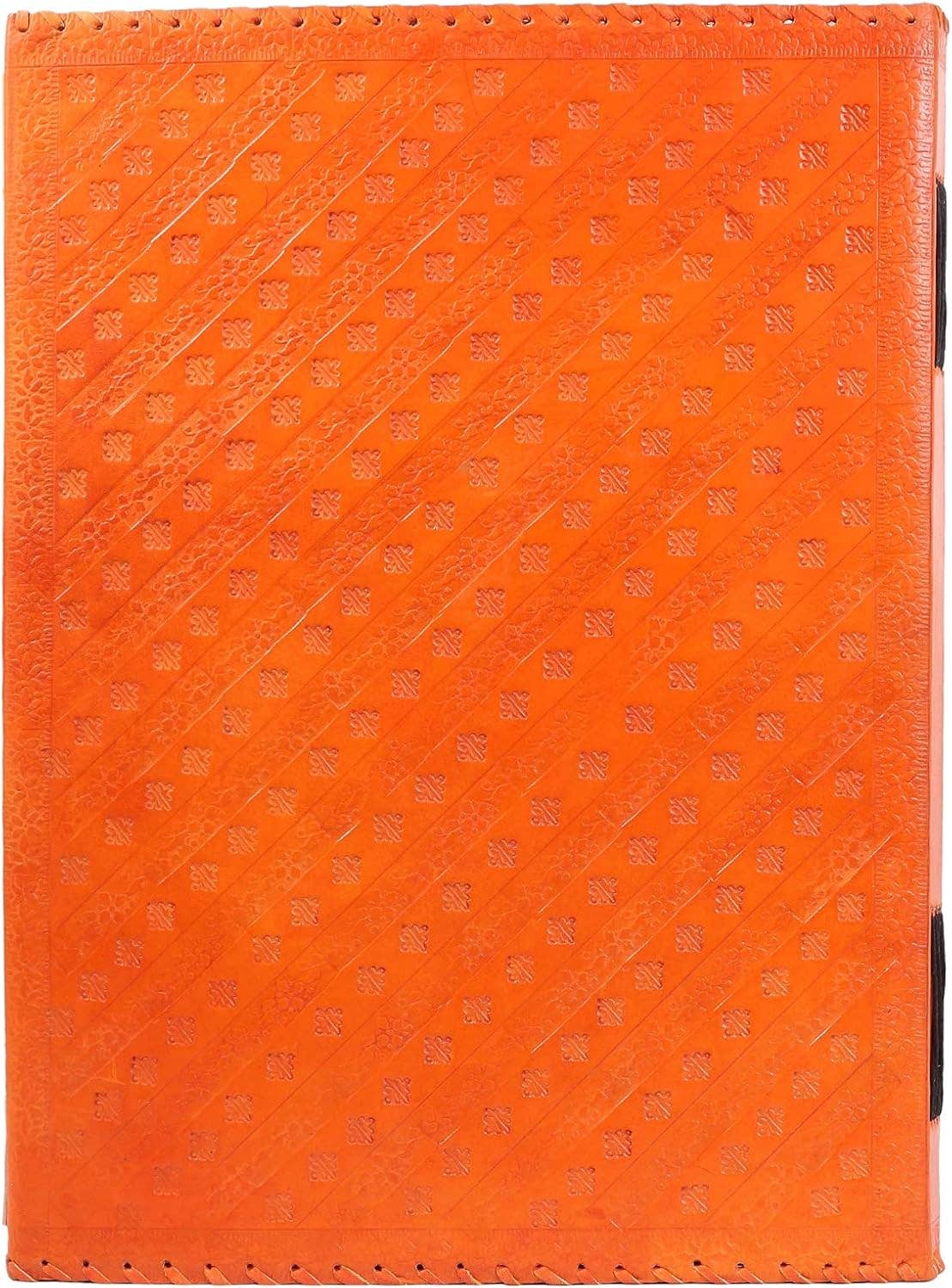 Tuzech Leather - Wholesale Journal/Diary - Seven Chakra Leather Journal – Handmade Embossed Diary 13"39