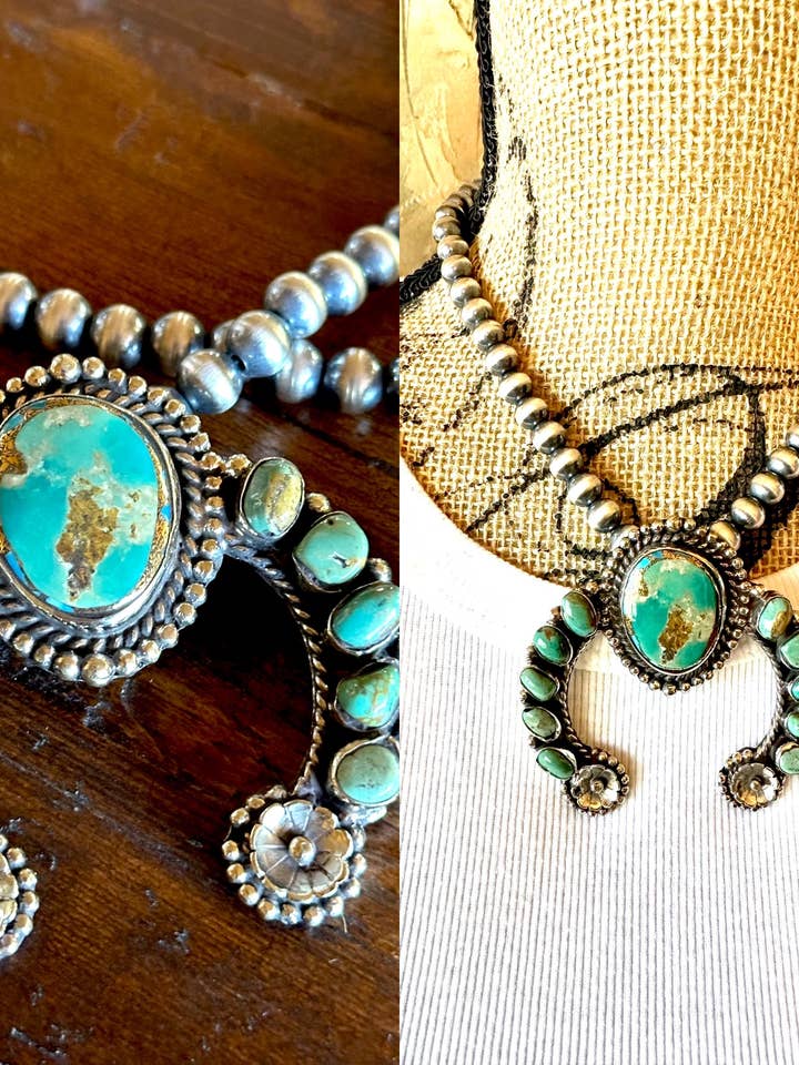 925 Sterling Silver Pearl and Naja Necklace for wholesale by Fleurdesignz Western Jewelry