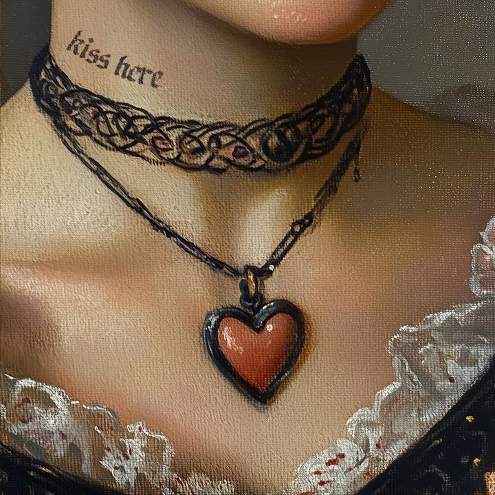 Dikhotomy - Vente Affiche d'art - Impression d'art "Kiss here"