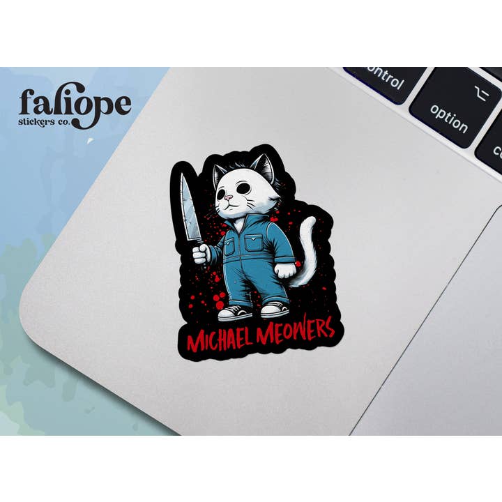 Faliope Stickers Co. - Wholesale Sticker - Halloween Horror Movie Cat Sticker Michael Myers Meowers1