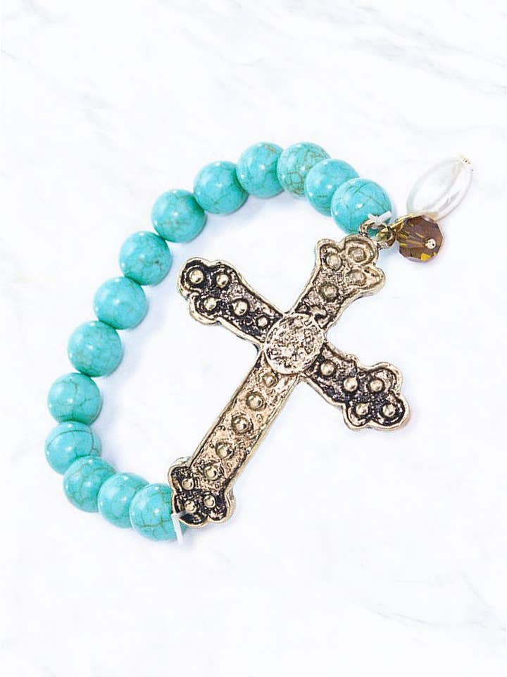 Kreuzform Metallarmband für den Großhandel von Suzie Q USA