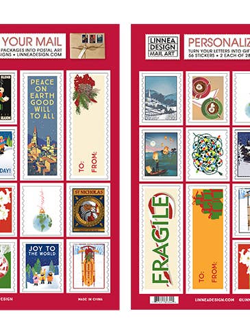 Holiday Stickers for wholesale by Linnea Design