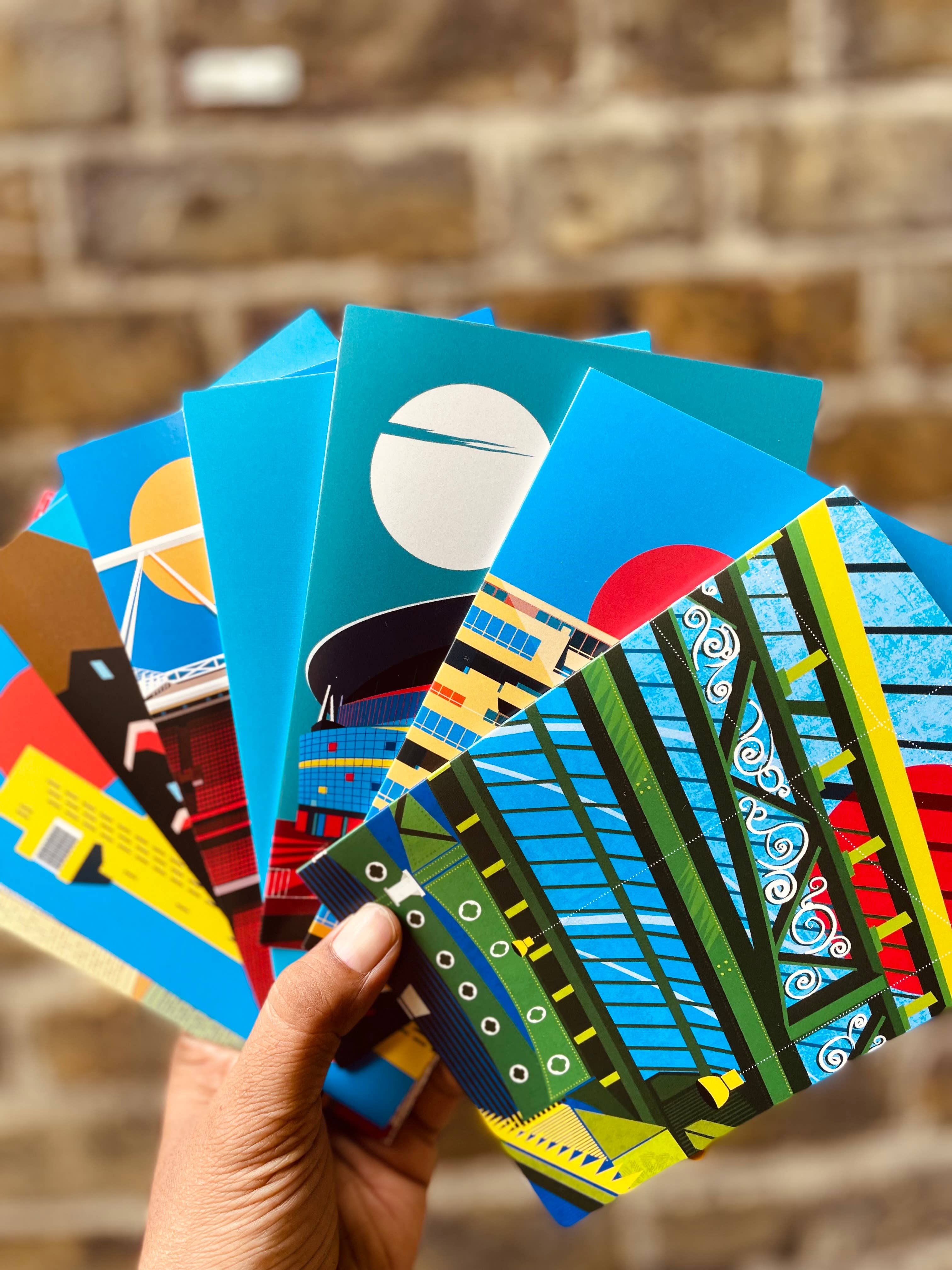 EYE FOR LONDON PRINTS - Wholesale Everyday Greeting Card - Southwyck House Brixton London Mini Greeting Cards2