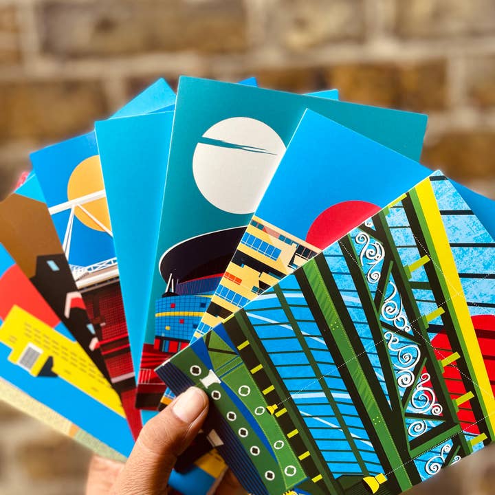 EYE FOR LONDON PRINTS - Vendita all'ingrosso Biglietti di auguri generici - Mini biglietto di auguri di Dawson's Heights Dulwich, Londra2