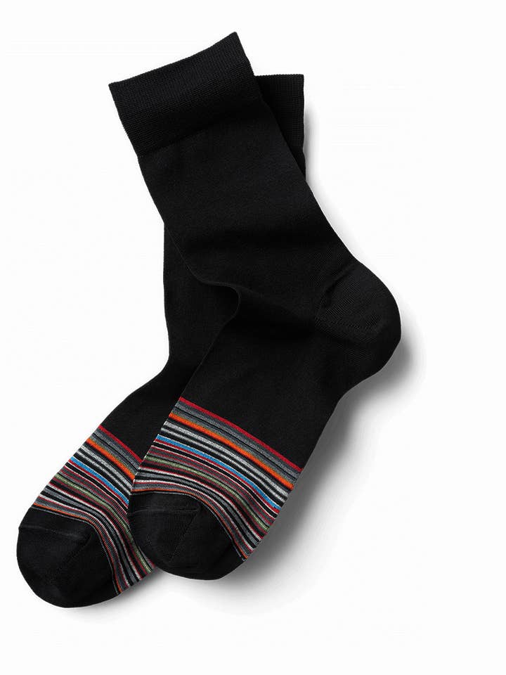 Meias leves de negócios meio listradas: surpresa por atacado de BLACKSOCKS