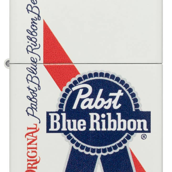 Benhalex - Wholesale Lighter - Zippo Pabst Blue Ribbon Beer, White Matte Color Image Lighter #487461