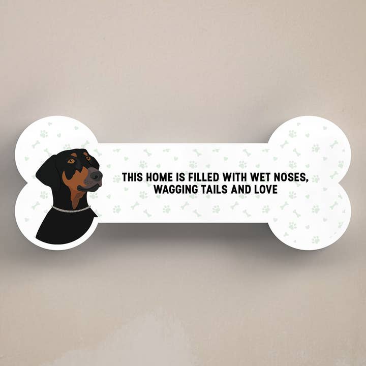 P5436 - Dobermann-Hund, Grund zum Lächeln, Katie Pearson Artwork S für den Großhandel von Vivid Squid Wholesale