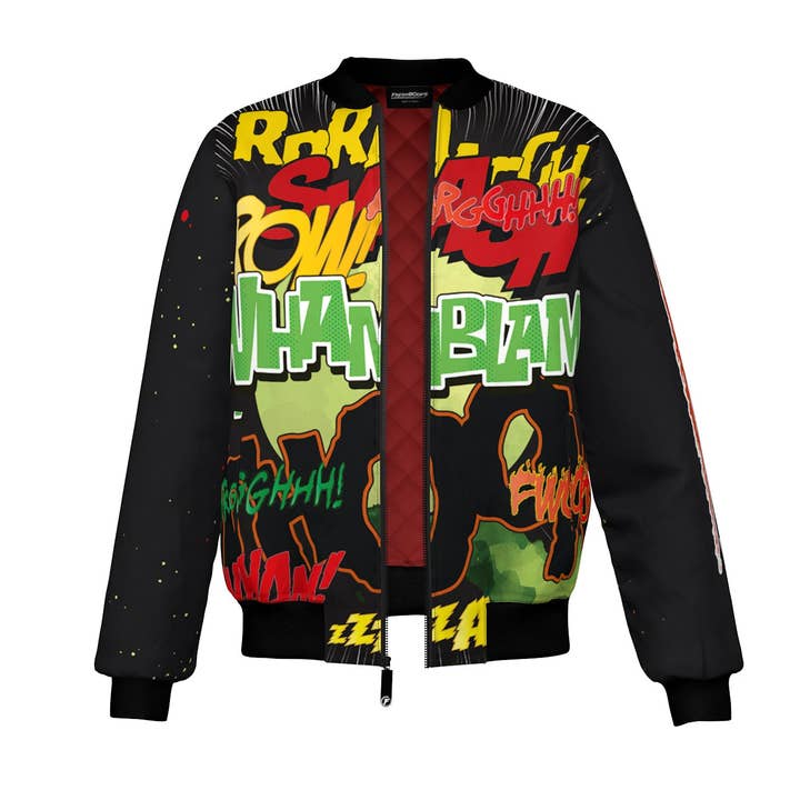 Blouson aviateur Freshhoods x WhamBlam BIG BANG pour la vente par FreshHoods