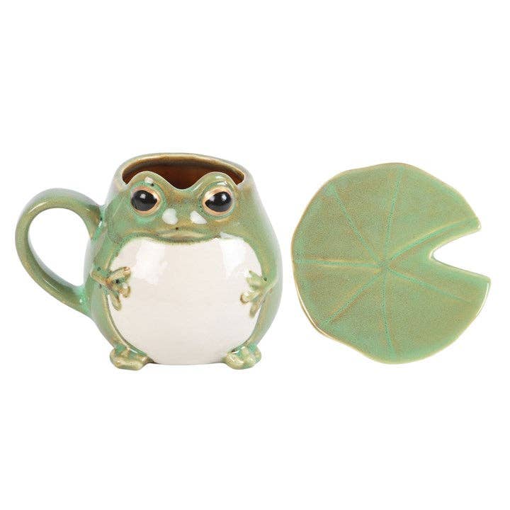 Something Different Wholesale – Großhandel Kaffeebecher – Tasse in Froschform und Untertasse mit Lily Pad4