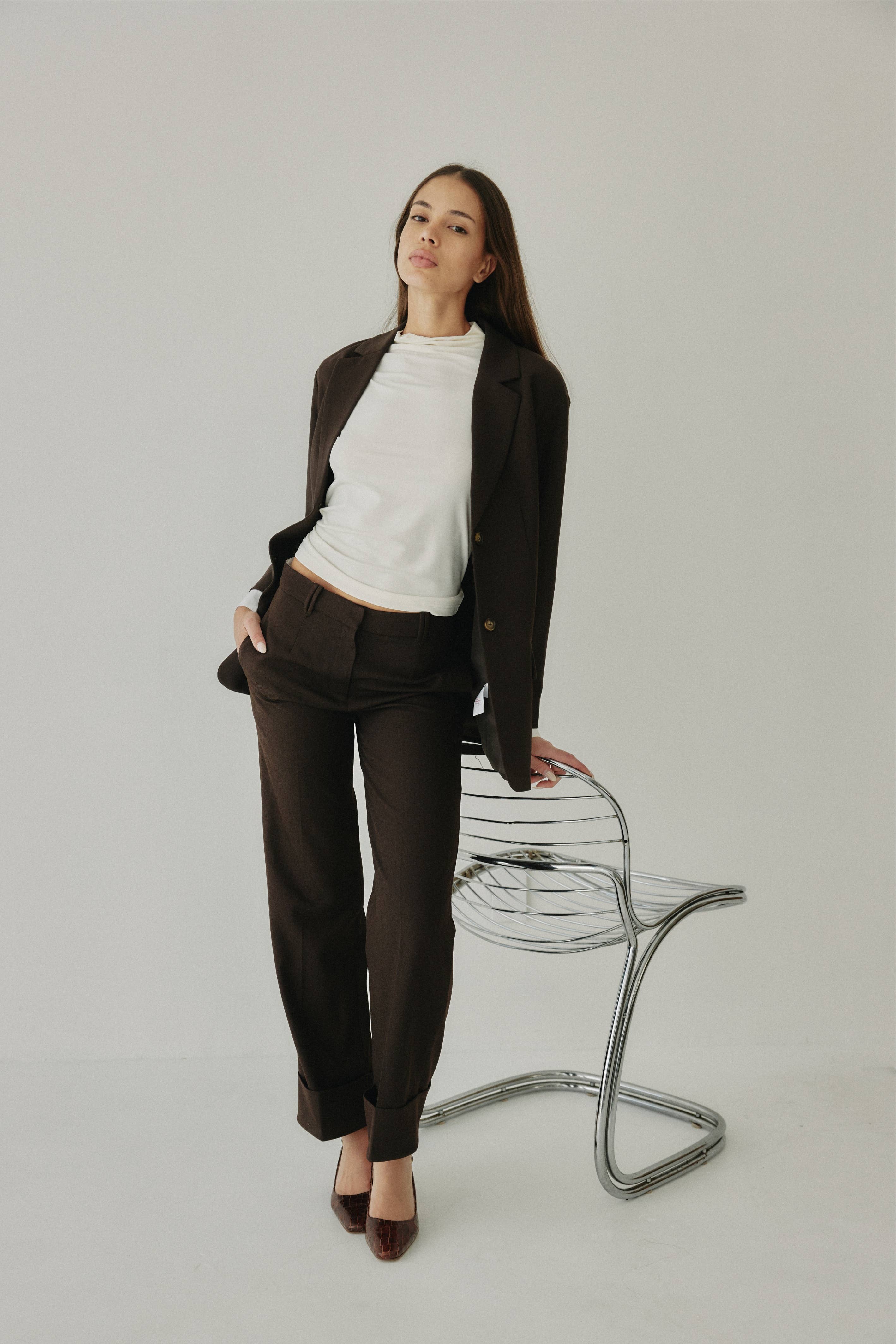 All Row - Wholesale Blazer - Women's - The Sally Jacket | Oversized Layered Blazer19