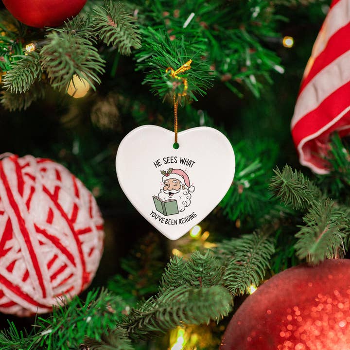 Embrova - Wholesale Ornament - He Sees Whay You Have Been Reading Ornament,Cute Funny Decor5