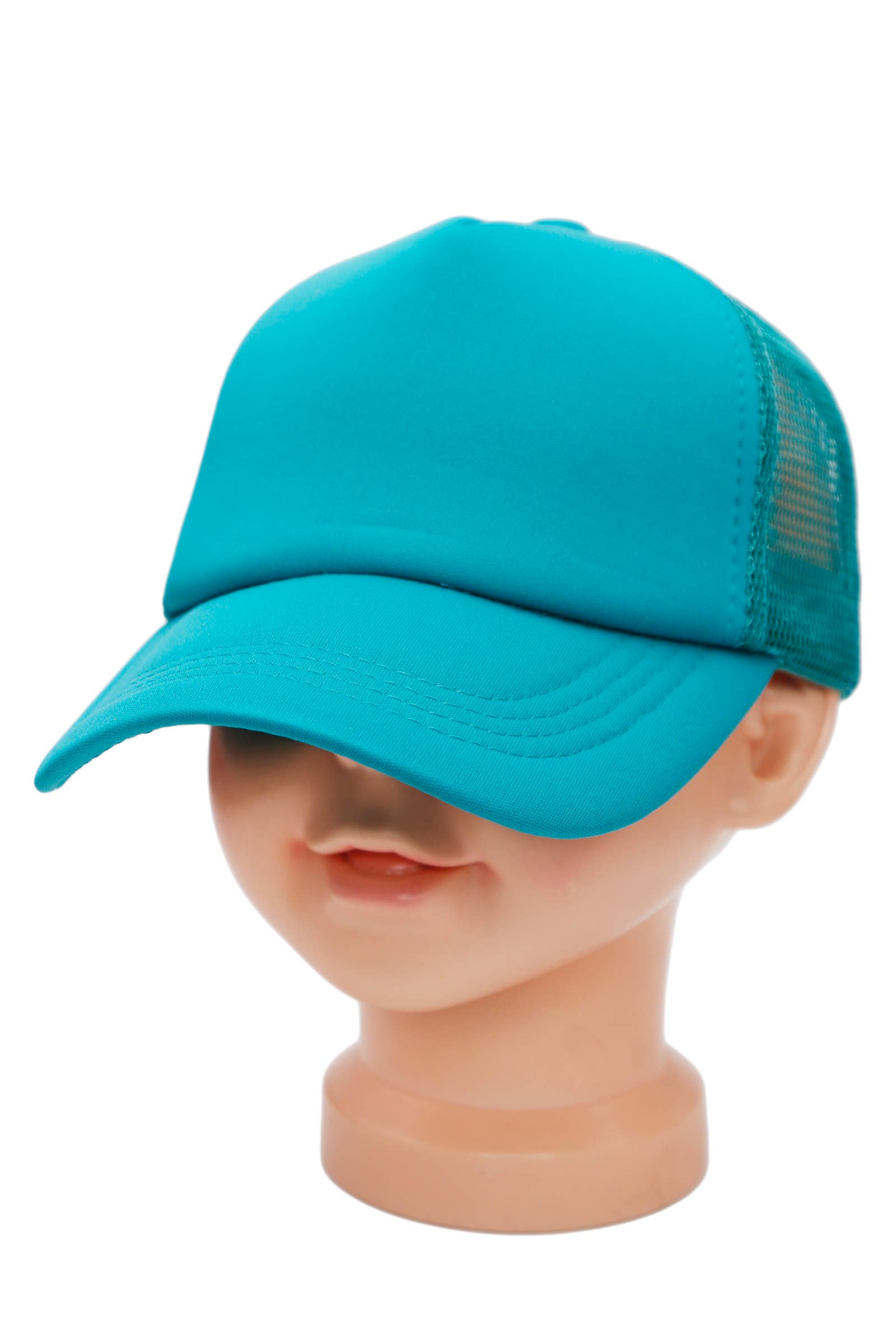 Cap Zone - Wholesale Baseball Cap - Kids - Kids Five Panel Sponge Padded Trucker Hat13