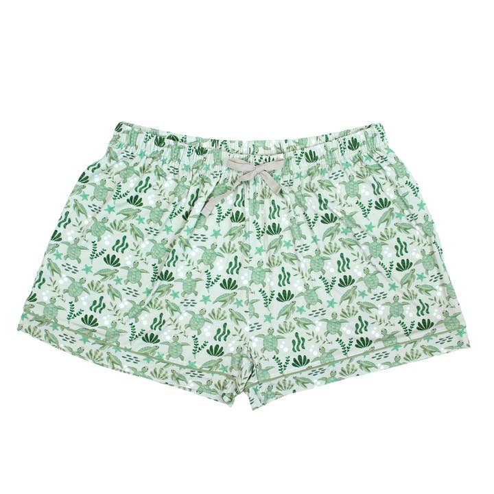 Red havskildpadder kvinders bambus pyjamasshorts for engroshandel hos Emerson and Friends