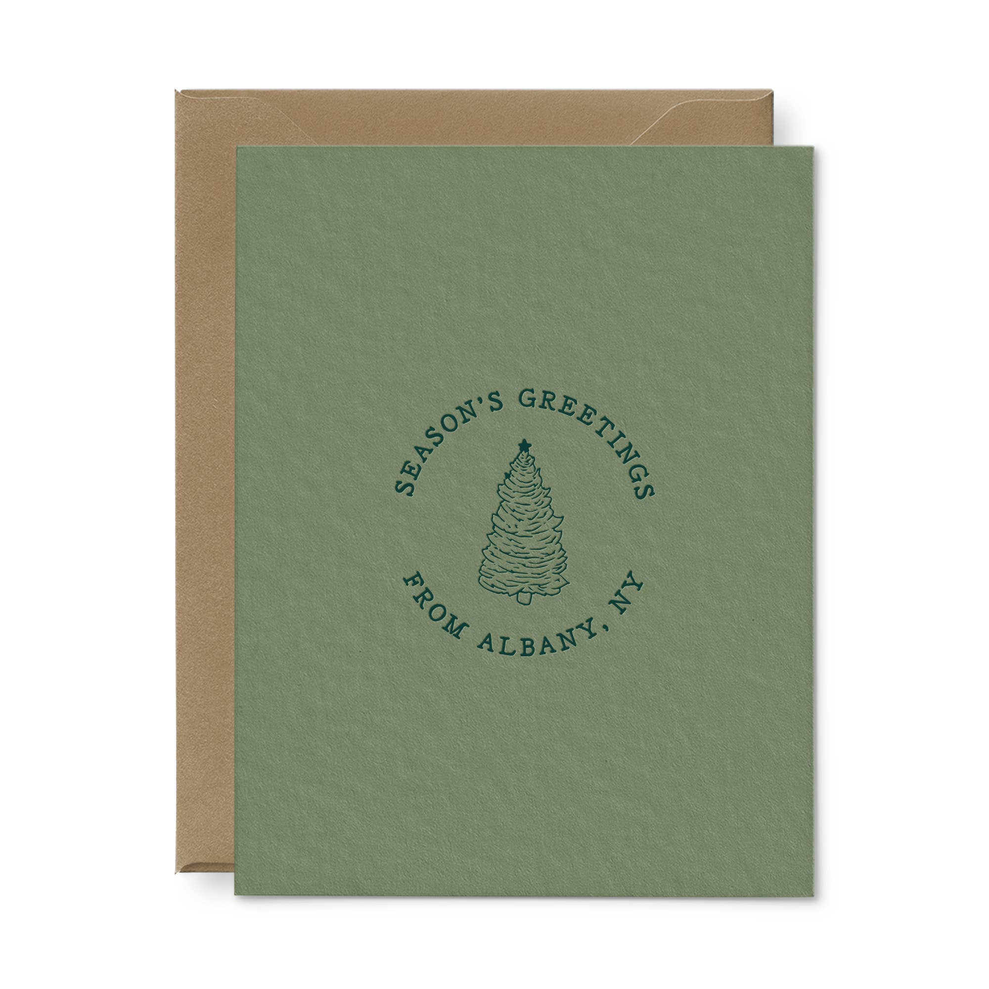 Ruff House Print Shop – wholesale Season’s Greetings card – Custom Holiday Greeting Card : Box of 66