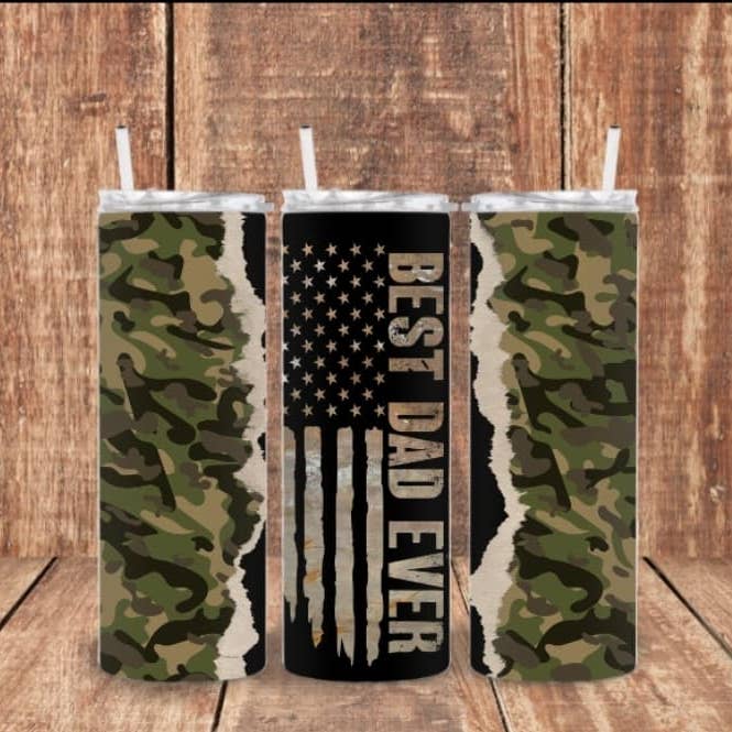 Best Dad Ever-Camo for wholesale by Tawakoni Tees and Things