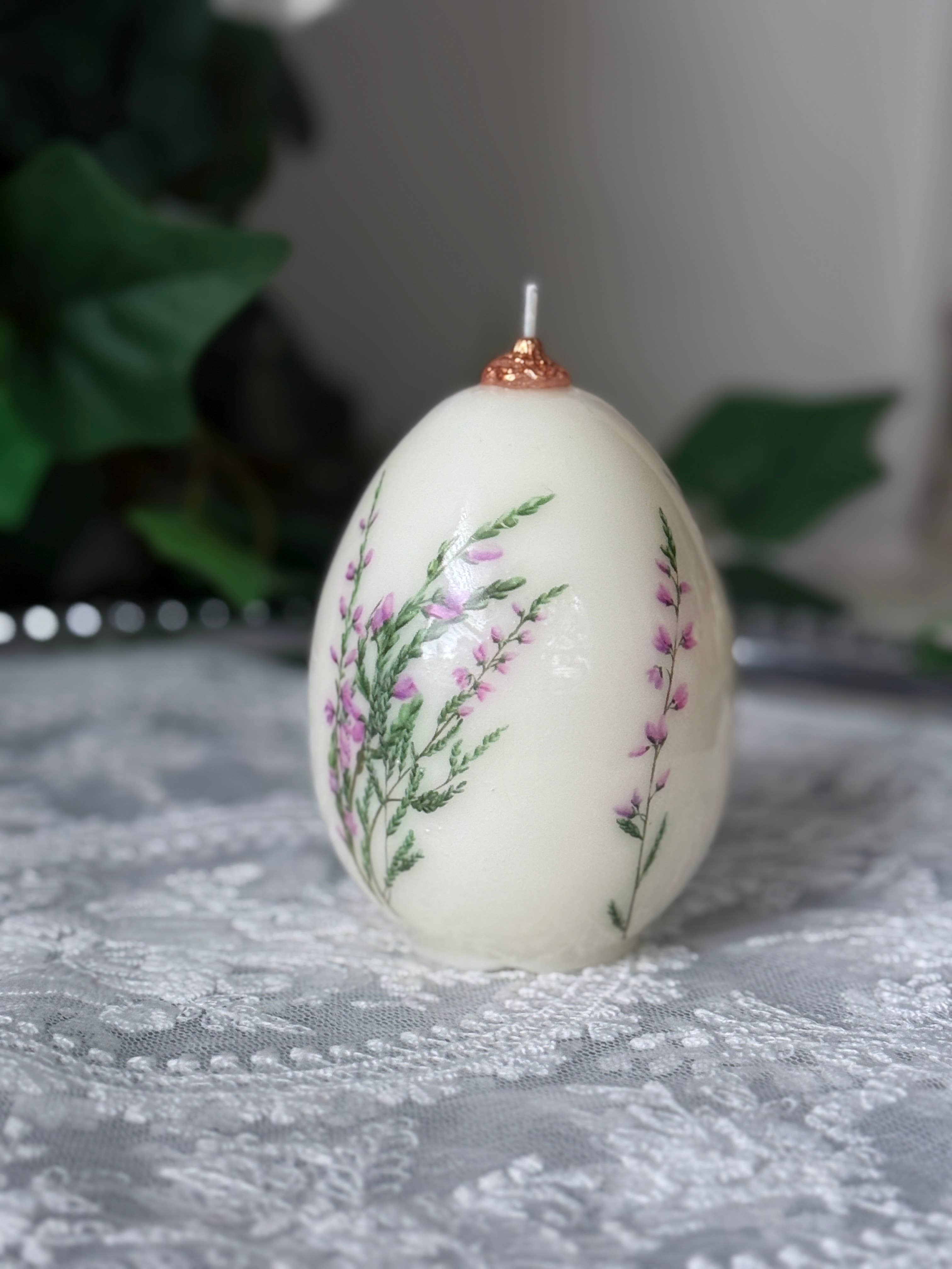 VR.candle - Wholesale Novelty Candle - Floral Easter Egg Candle: Spring holiday Decor0