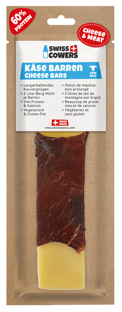 Hofman Animal Care - Wholesale Pet Treats - Dog - SwissCowers Cheese Bars Black Angus L0