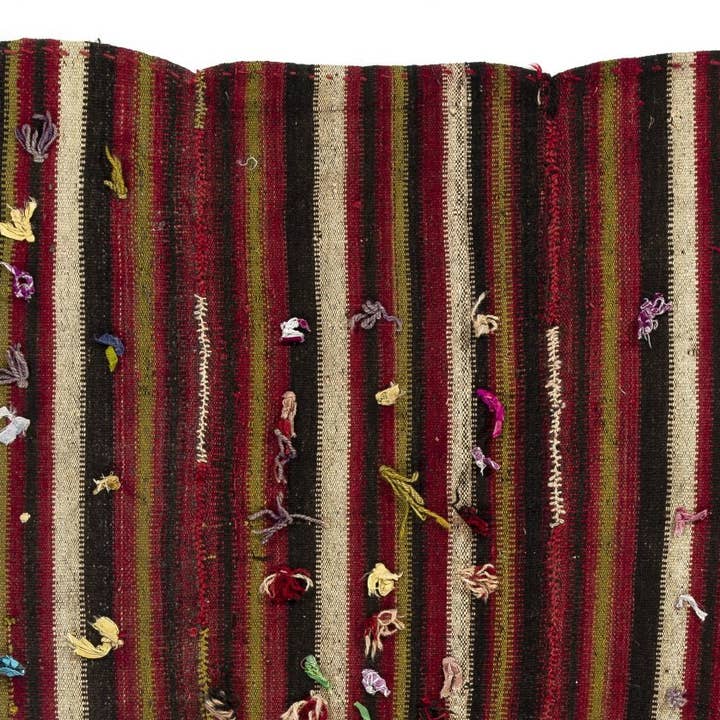 Rug Specialist LLC. - Wholesale Area Rug - 4x4.6 Ft Tribal Kurdish Kilim Rug. Flat-Weave Wall Hanging1