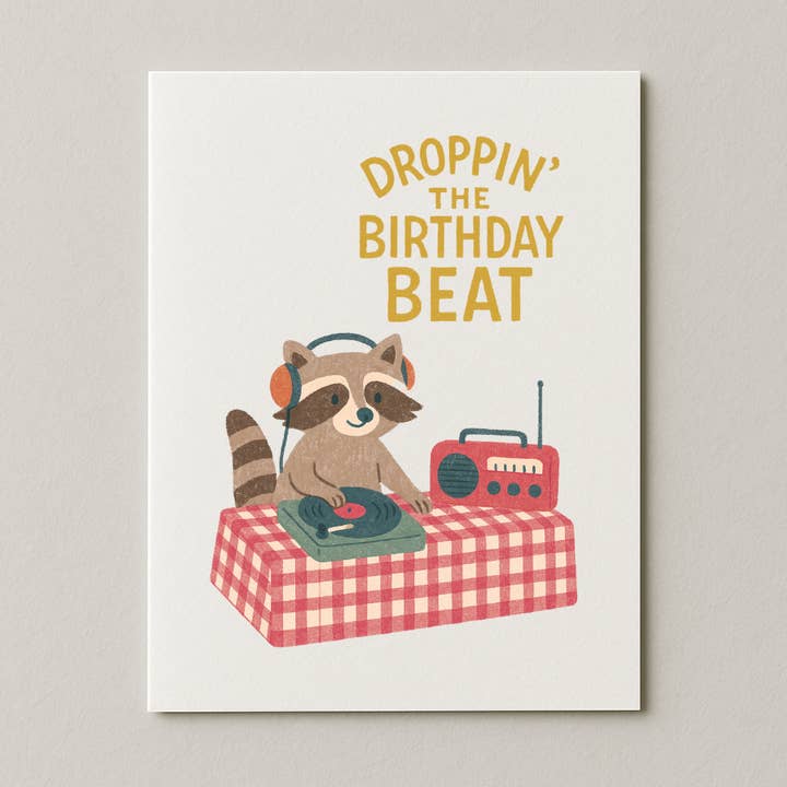 Droppin the Birthday Beat Card for wholesale by My Country Greetings