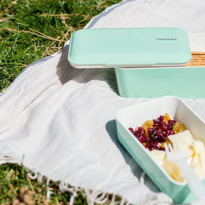 TAKENAKA Bento Box - Wholesale Lunch Bag/Box - Bento Bite Dual Box - Made of Recycled Plastic Bottles11