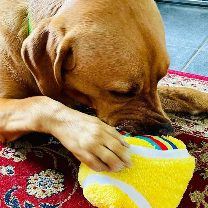 WufWuf - Wholesale Pet Squeaky Toy - Dog - WufWuf Wimballdog Huge Tennis Ball Squeaky Plush Dog Toy4