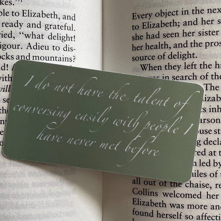 Steele Creative Co – wholesale Sticker – Pride And Prejudice Mr. Darcy Quote Sticker0