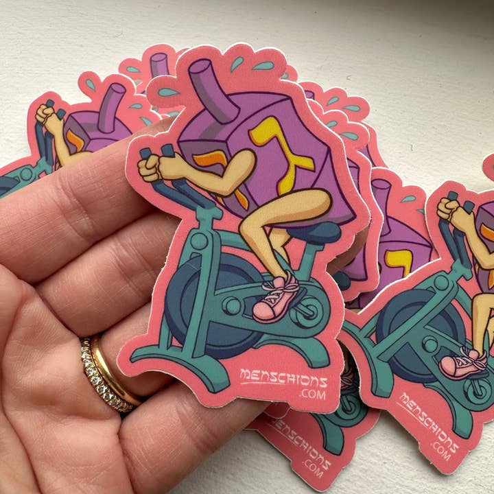 Autocollant Toupie Hanoucca pour la vente par Menschions