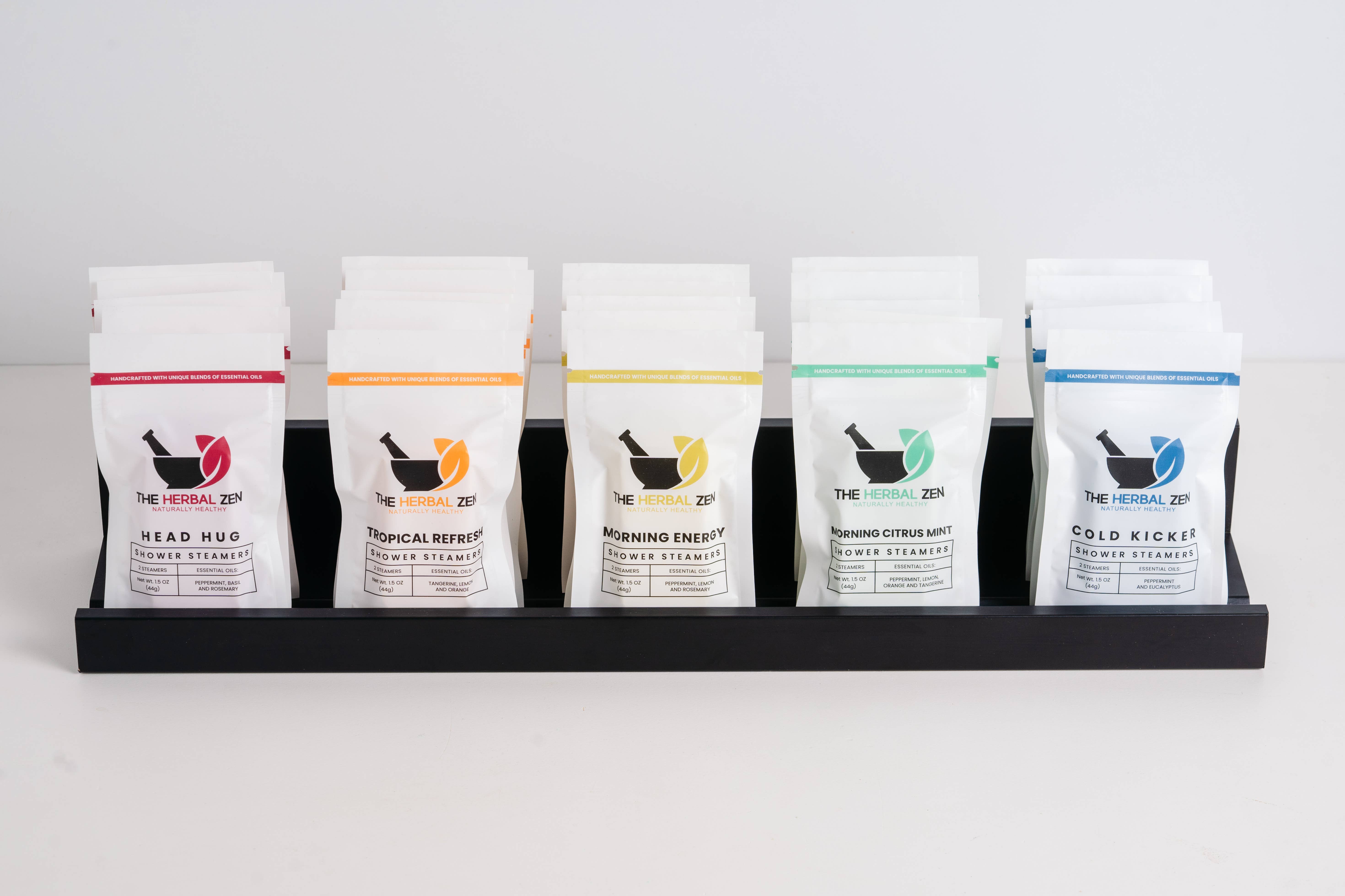 The Herbal Zen - Vente Bombe de douche/galet bien-être pour la douche - Mini Vapeurs de Douche 2-Pack | Cadeau de Saint-Valentin11