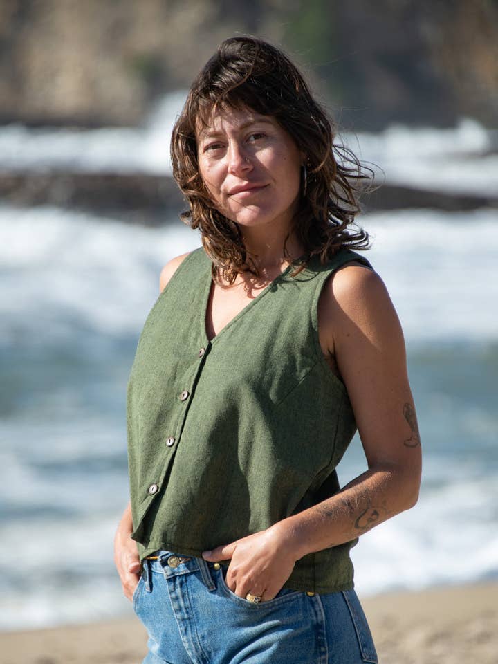 Zig Zag Asian Collection - Wholesale Shirt - Women's - Button Down Kurta Vest Top6