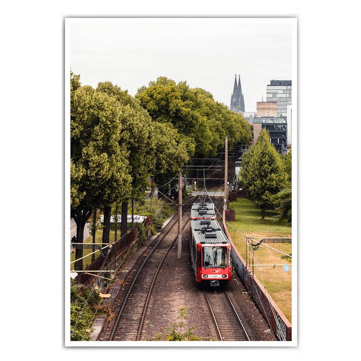 Straßenbahn zum Kölner Dom - Wandbild Home Dekoration für den Großhandel von 4one Pictures