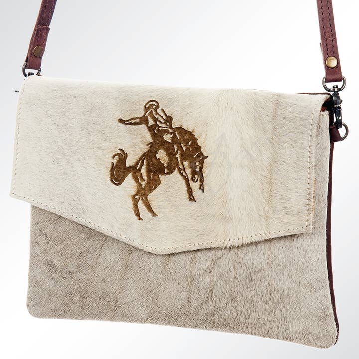 ADBGS178 Envelope Hair-On Genuine Western Leather Women Bag Sally for wholesale by LS Western