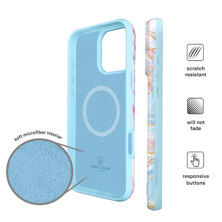 VELVET CAVIAR - Wholesale Phone Case - Women's - Holo Moonstone Marble MagSafe iPhone 16 Pro Max Case