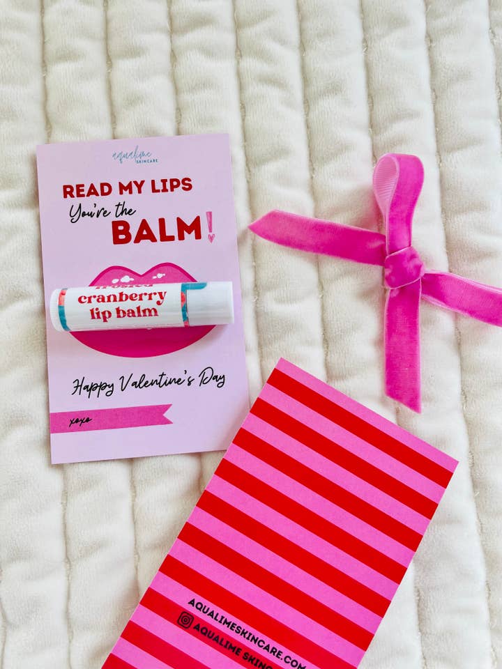 Valentine's Lip Balm Card - Style 3 for wholesale by Aqualime