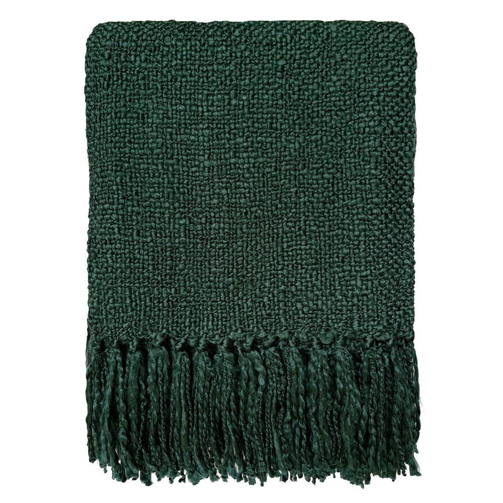 Malagoon - Wholesale Throw Blanket - Forest green solid throw1