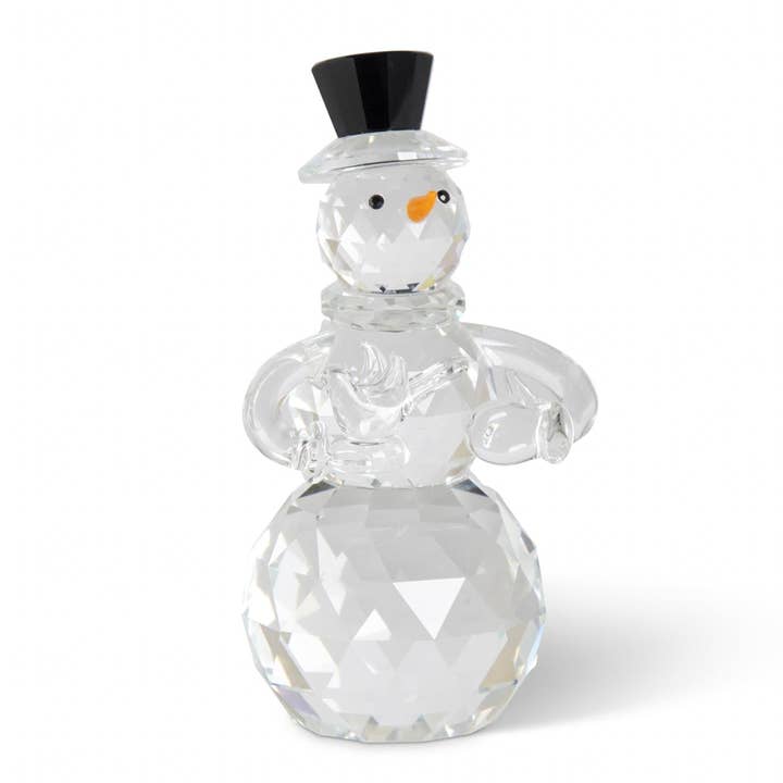 Koninklijke Hofcollectie - 5" Kristallen Sneeuwpop met Wortelneus & Zwarte Hoge Hoed voor wholesale door Dunn Deals