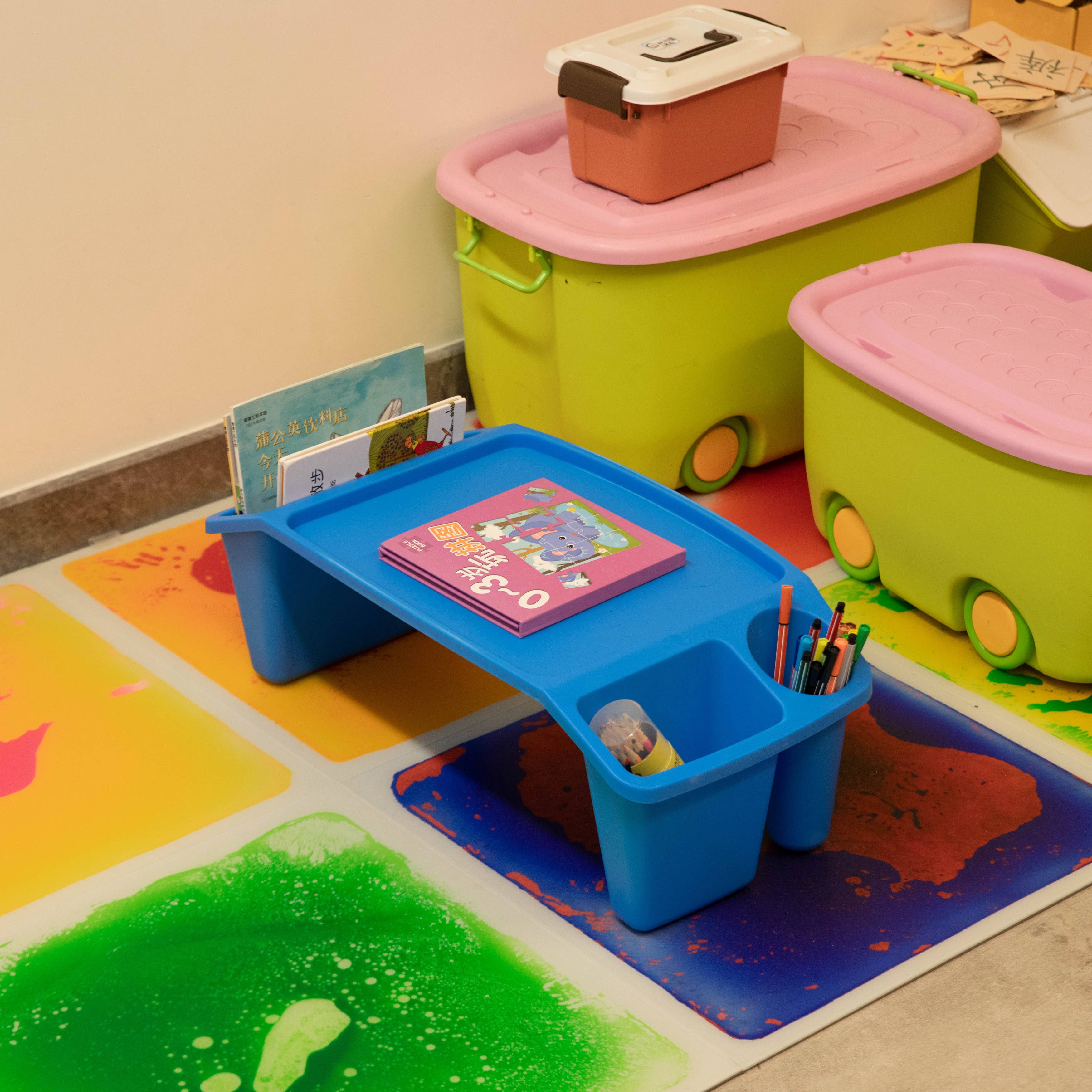 Quickway Imports - Vente Plateaux de bureau - Plateau de bureau pour ordinateur portable pour enfants, table d'activités portable11