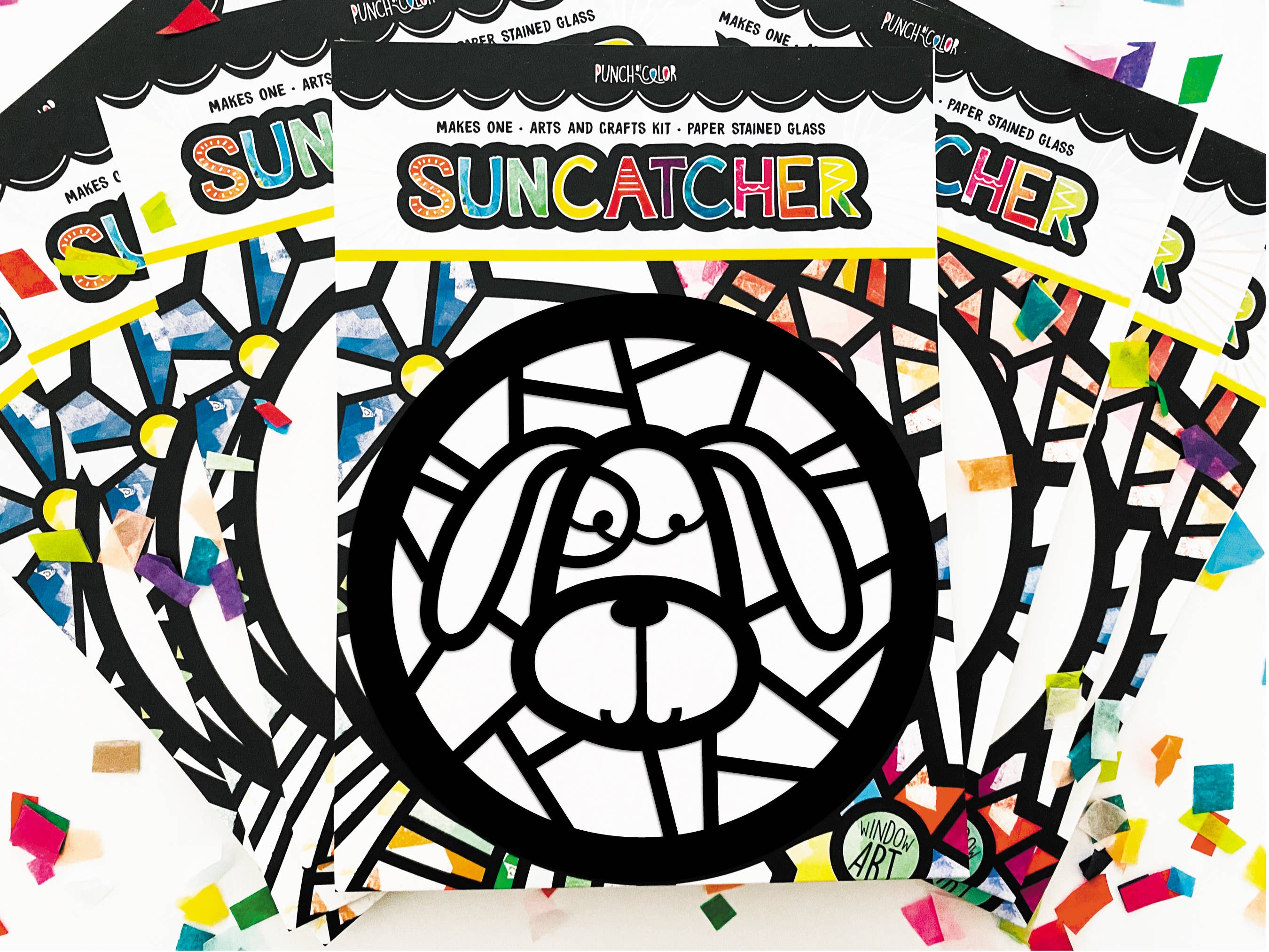 Punch of Color - Wholesale DIY Craft Kit - Kids - Puppy Dog Suncatcher Kit3